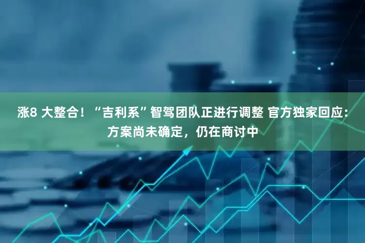 涨8 大整合！“吉利系”智驾团队正进行调整 官方独家回应：方案尚未确定，仍在商讨中
